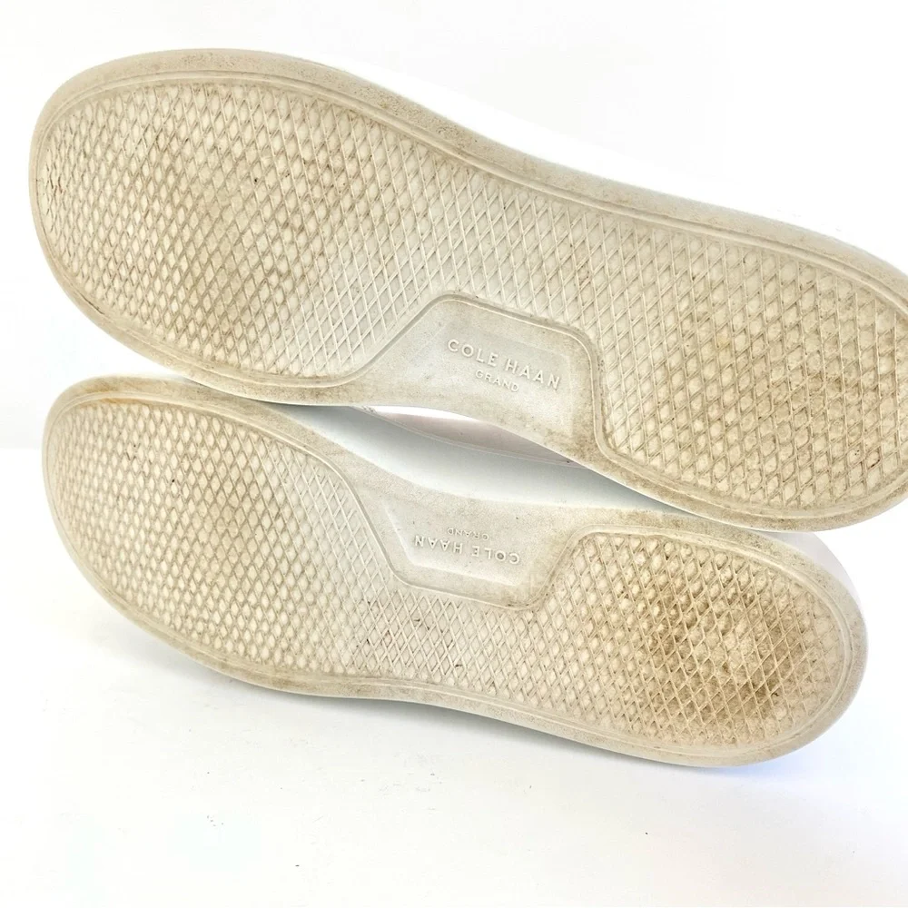 Cole Haan Grandpro Rally Court Leather Lace-up Fashion Sneakers White/Pink‎ 6.5B